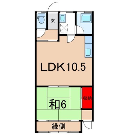 桃園荘の物件間取画像